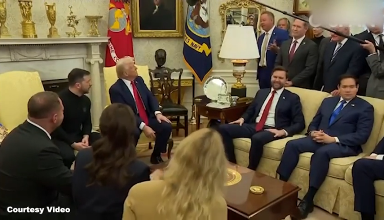 ٹرمپ  نے یوکرینی صدرکو اسٹوپڈ کہا،امریکی صحافی نے پوچھاکوئی ڈھنگ کا سوٹ نہیں ہے؟