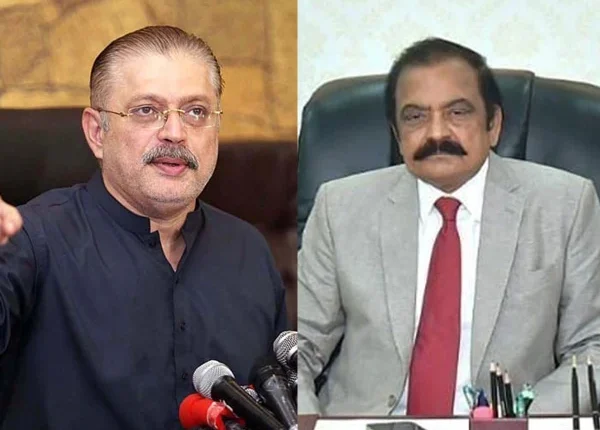 نہروں کے مسلہ کو بات چیت سے حل کرنے کےلئے رانا ثنااللہ اور شرجیل میمن میں اتفاق